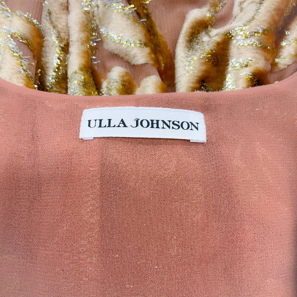 Ulla Johnson Loretta Velvet Devoré Midi Dress - Picture 4 of 4